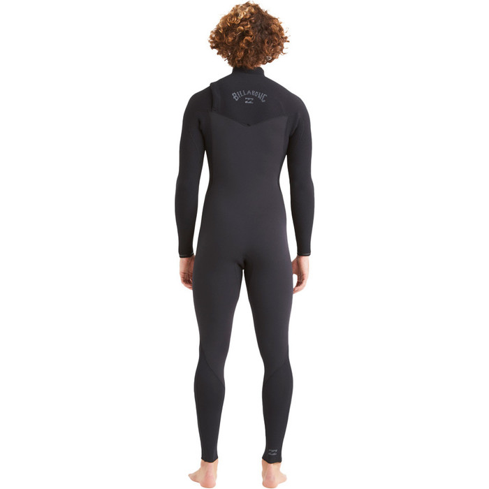 2024 Billabong Hombres Revolution 4/3mm Chest Zip Neopreno ABYW100177 - Black